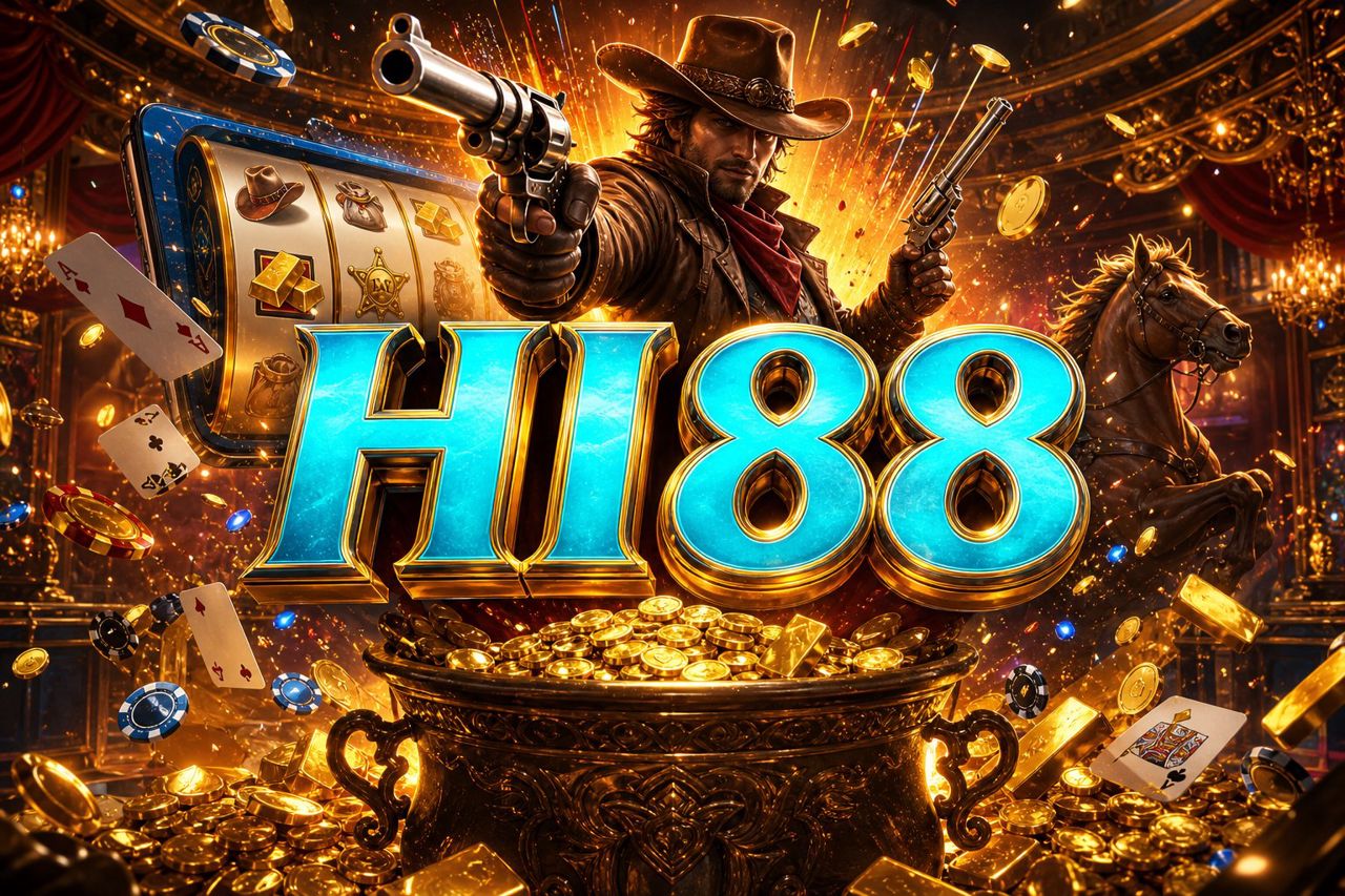 Giao diện Wild Bounty Showdown trên cổng HI88 với chủ đề cao bồi miền Tây